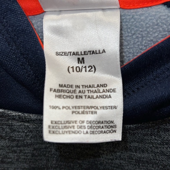 Dark Blue/Dark Grey Adidas Boys Youth Sz Medium (10/12) Hoodie by Adidas - Picture 5 of 7